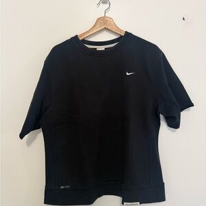 Nike Dri-FIT Black Crewneck Short Sleeve Sweater